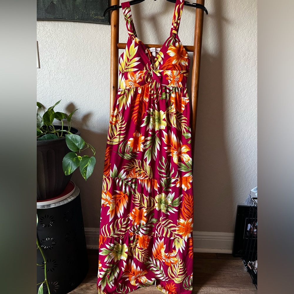 EUC Tropical Maxi Dress